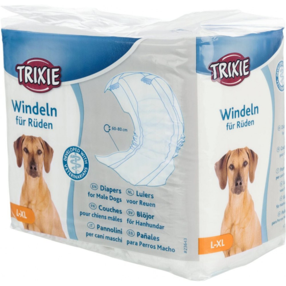 Підгузки для собак кобелів Trixie (Тріксі) 12 шт. Запоріжжя