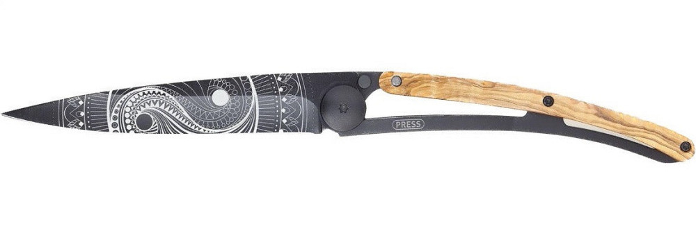 Универсальный Складной Нож с лазерной гравировкой Инь и Янь Deejo 