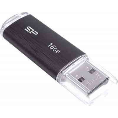 USB флеш накопитель Silicon Power 16GB Ultima U02 Black USB 2.0 (SP016GBUF2U02V1K) Винница