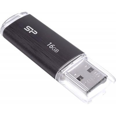 USB флеш накопитель Silicon Power 16GB Ultima U02 Black USB 2.0 (SP016GBUF2U02V1K) Винница - изображение 3