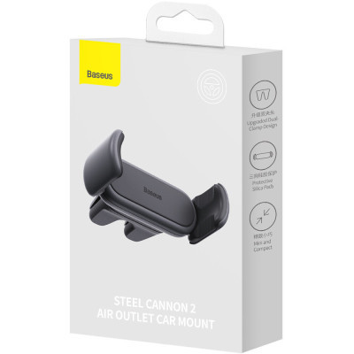 Универсальный автодержатель Baseus Steel Cannon 2 Air Outlet Car (SUGP000001) Винница - изображение 8