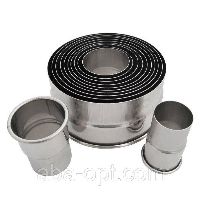 Вирубки нержавіючі для печива рівні краї (набір 12 шт) Одеса - фото 1