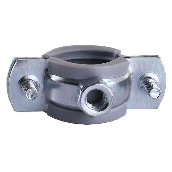 Хомут в зборi CR    1/2″ (20-23мм) з гвинтом-шурупом 8*80 та дюбелем в уп., сірий Тернопіль