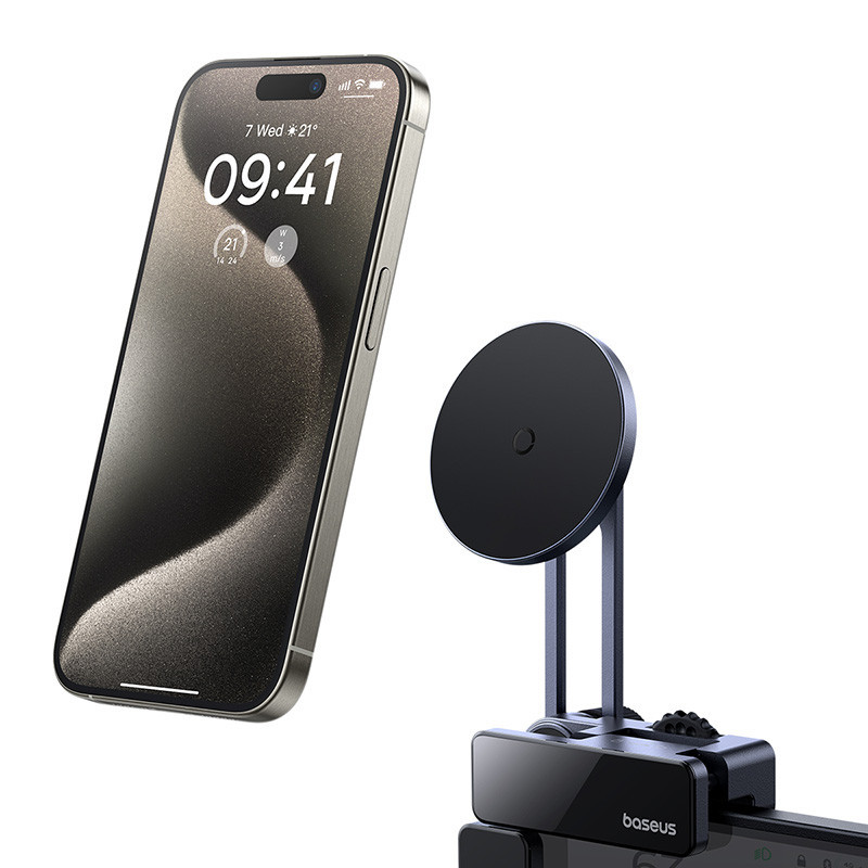 Автотримач для телефона Baseus MaxView Magnetic Car Mount for In-Vehicle Infotainment Screen Space Grey Київ - фото 4