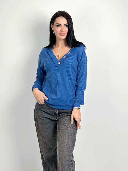Жіночий пуловер з гудзиками "Pearl" оптом | Батал Джинс, 50-52 Київ - фото 4