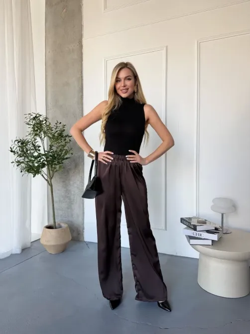 Шовкові жіночі брюки прямого крою Одеса - фото 3