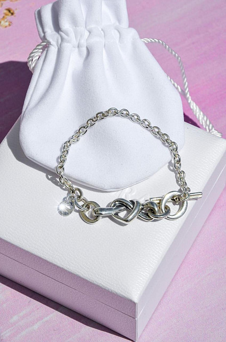 Срібний браслет для намистин Пандора  "Узи любові"  598100 MasterSem Київ - фото 4