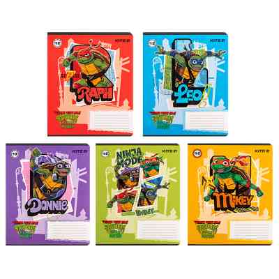 Тетрадь Kite Ninja Turtles, 12 листов, линия (NT24-234) Винница