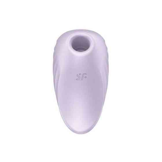 Вакуумний кліторальний стимулятор із вібрацією Satisfyer Pearl Diver Violet Sex Aura Київ
