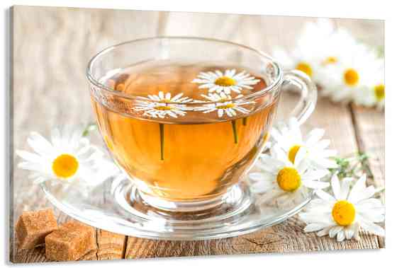 Картина полотно у вітальню / спальню  Ромашковий чай   MLP_386 ( 60х30см ) Київ