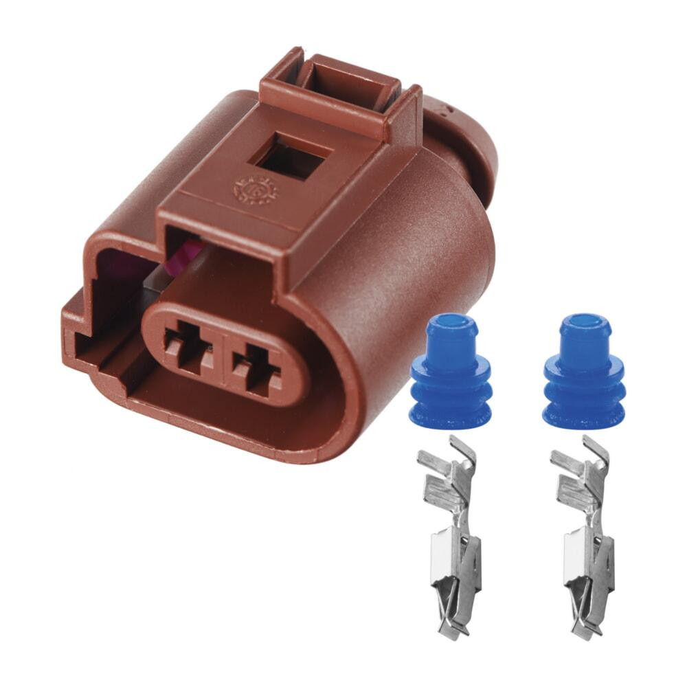 Роз'єм конектор 2-кон., Насос Омивача Лоб, Скла, Топл, Форсунка, 3B0973722A, 1J0973702A, Audi, Bugatti, Porsche, Seat Київ - фото 1