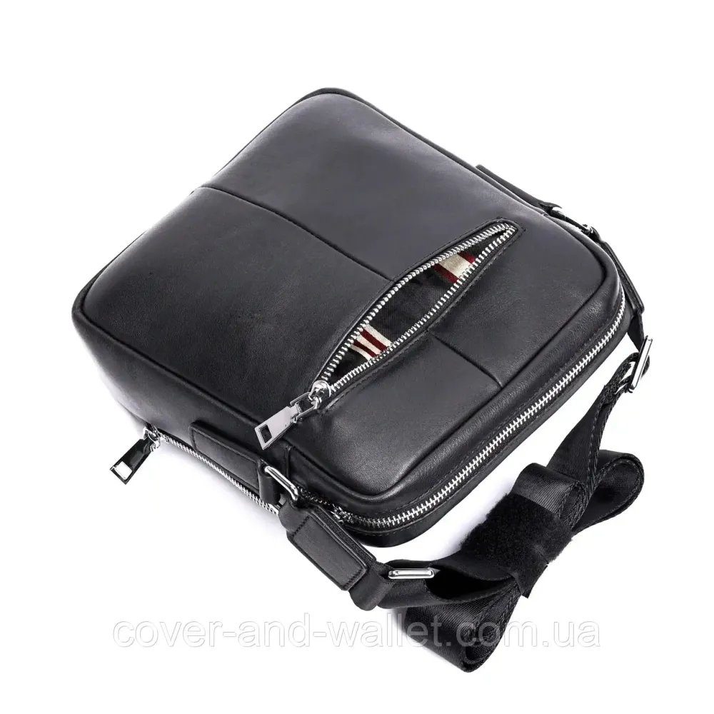 Стильная мужская кожаная сумка мессенджер Marco Coverna 7702-1A Киев - изображение 16