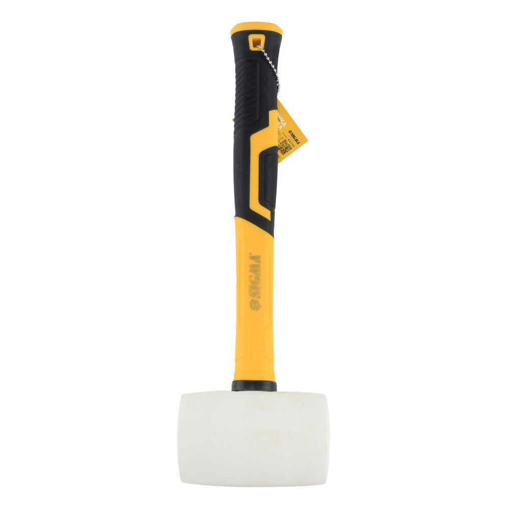 Sigma Киянка резиновая белая 680г фиберглассовая рукоятка SIGMA (4317311) Коломия - фото 2