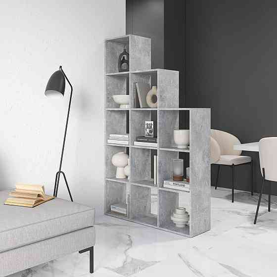 Стелаж VAYS M-6, книжкова полиця на 12 комірок, ЛДСП, 108×29×178 см - для дому, офісу, дитячої або вітальні Львів