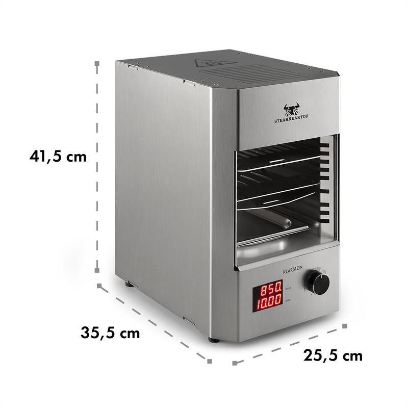 Стейк-реактор 2.0 - версия из нержавеющей стали - гриль для помещений, высокотемпературный гриль 1600 Вт, 850 Ровно - изображение 10