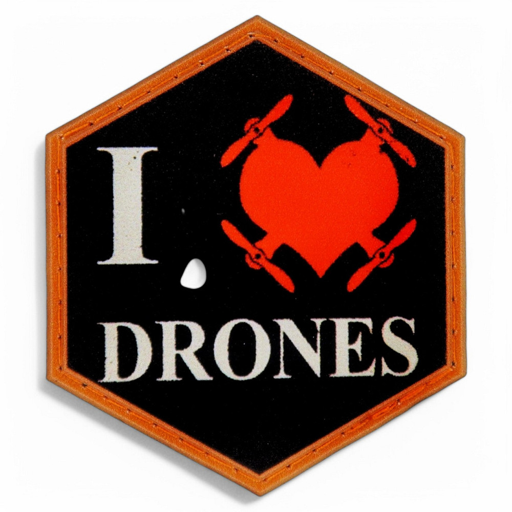 Патч / шеврон "I love drones" Запоріжжя - фото 1