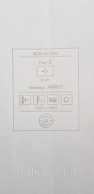 Шпалери вінілові на флізеліні Grandeco Anita1,06х10 однотонні тонка смужка дощик матові білі Київ - фото 4