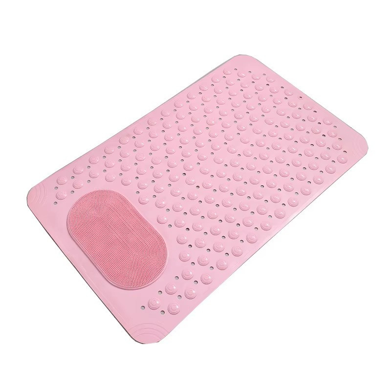 Коврик атискользящий для ванной комнаты и душа,массажный для ног силиконовый с присосками, розовый 36.5х69 см Каменец-Подольский - изображение 2