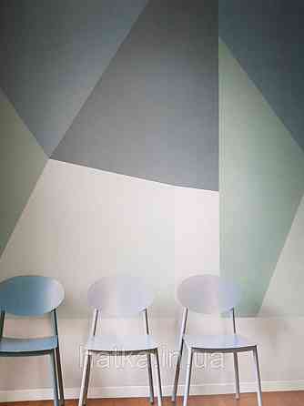 Обои флизелиновые Decoprint Elisir SEA ELD 21084 крупные геометрические фигуры 3д панно мурал 300х180 см. Киев