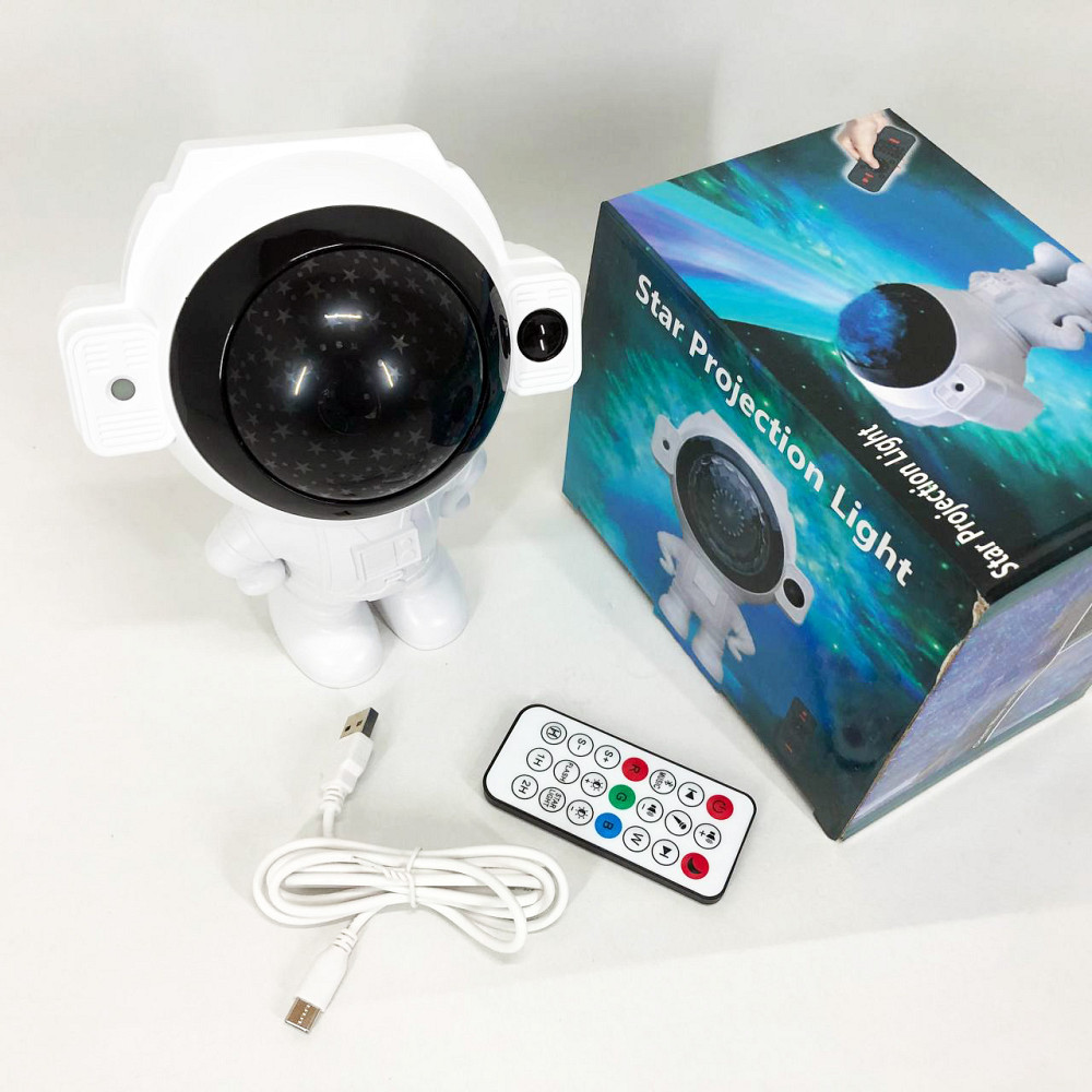 Нічник проектор блютуз Зоряне небо, Світильник космонавт дитячий нічник проектор космонавт RQ-70 Львів - фото 9