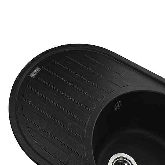 Гранітна мийка Globus Lux OHARA чорний металік 770х500мм-А0001 Київ