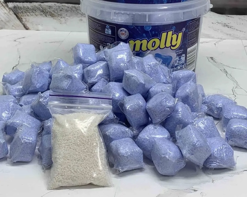 Капсулы-порошок для стирки Molly 2X Power 80 шт в ведре + ополаскиватель в подарок Виноградов - изображение 1