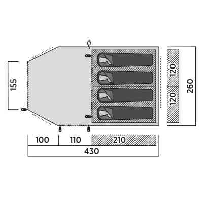 Палатка Easy Camp Hamra 4 (120494) (931570) Винница