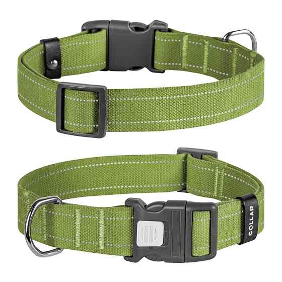 Нашийник для собак бавовняна тасьма CoLLaR Брезент, пластиковий фастекс, L, Ш 35 мм, Дов 46-69 Коломия