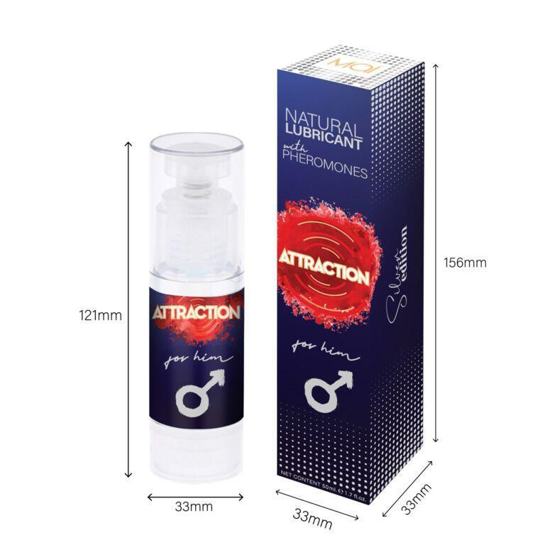 Розпродаж!!! Змазка MAI Attraction for Him (50 мл) з феромонами для нього (термін 09.2026) Sex Aura Київ - фото 3