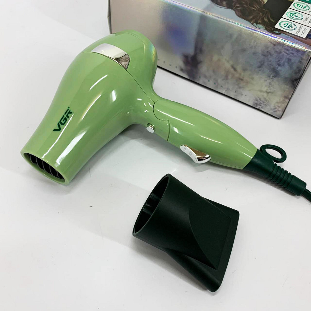 Фен для укладання волосся з функцією іонізації VGR, Потужний універсальний фен Жіночий для волосся QK-10 Івано-Франківськ - фото 7