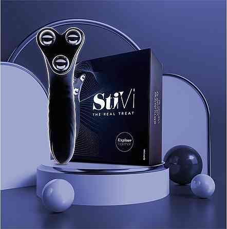 Вибратор для пар StiVi - The Real Threat Partner Vibrator - Black Sex Aura Киев