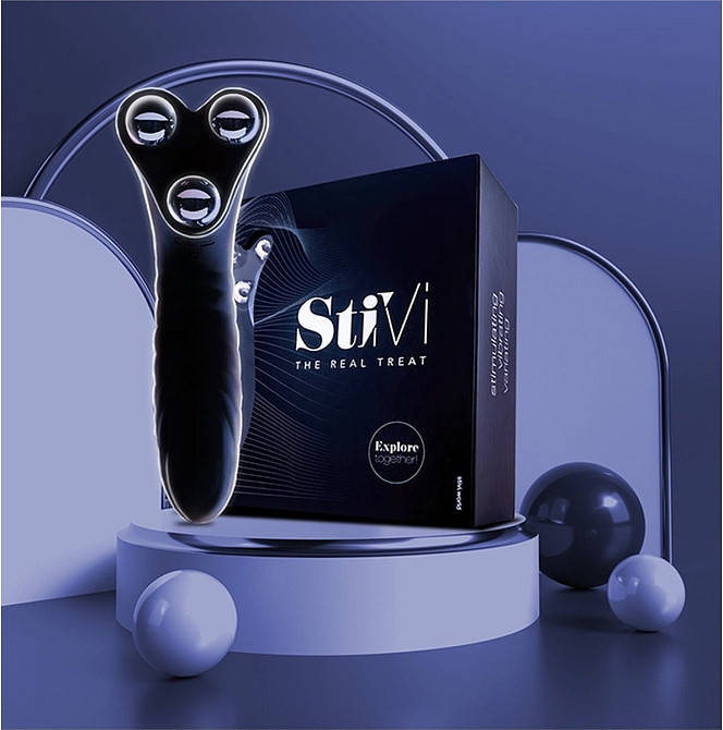 Вибратор для пар StiVi - The Real Threat Partner Vibrator - Black Sex Aura Киев - изображение 5