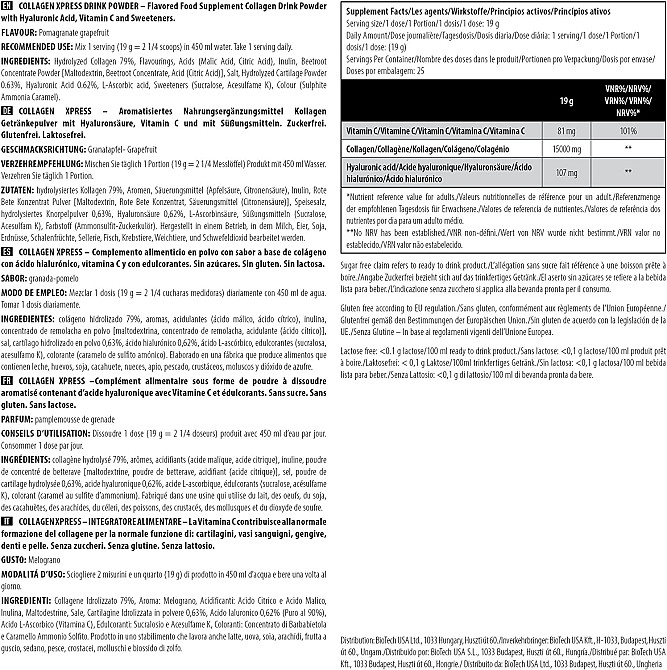 Коллаген Scitec Nutrition Collagen Xpress 475gr (Pomegranate grapefruit) Луцк - изображение 2