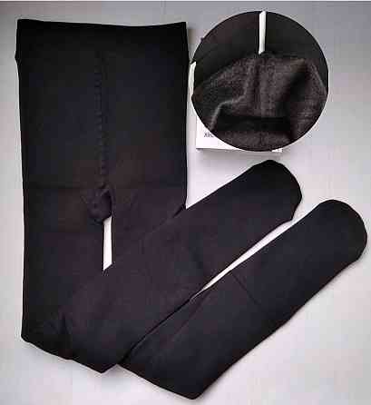 Жіночі базові теплі безшовні колготки на хутрі (ТЕРМО)  бамбук 80%, бавовна 10%, еластан 10%, хутро Одеса