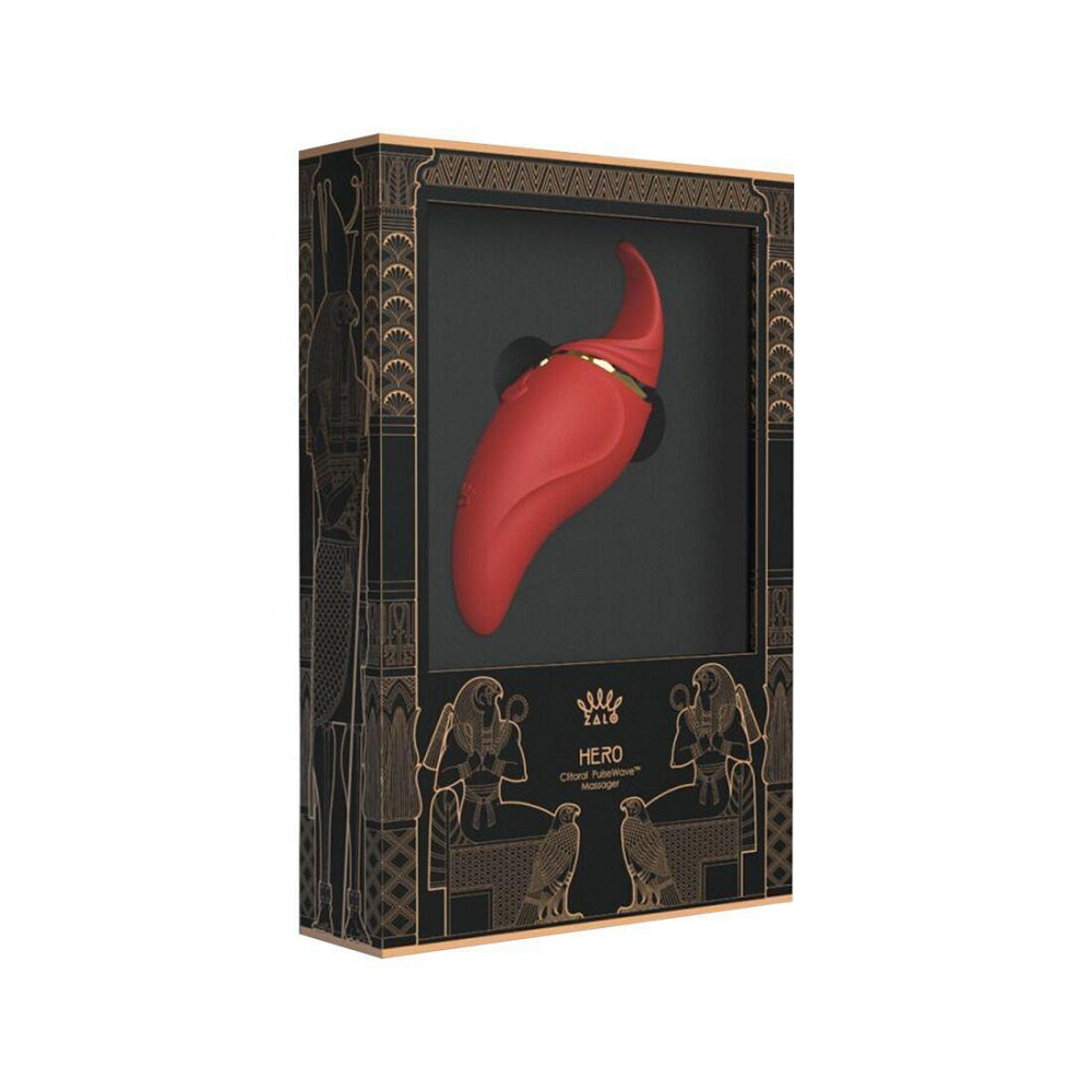 Вибратор 2в1 с язычком Zalo — Hero Wine Red, кристалл Swarovski Sex Aura Киев - изображение 9