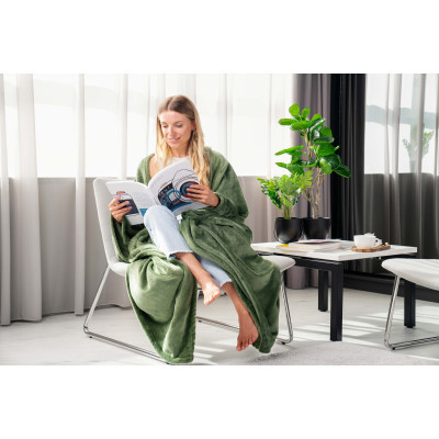 Плед Ardesto Flannel зеленый, 160х200 см (ART0209SB) Винница - изображение 11