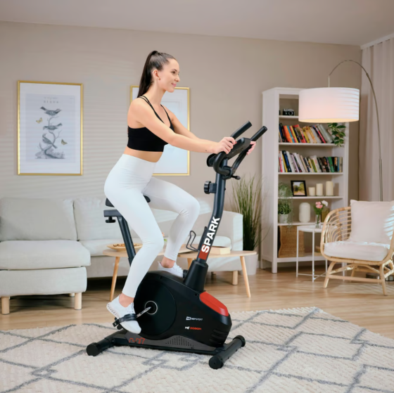 Велотренажер Hop-Sport HS-2080 Spark черно-красный (2025) Киев