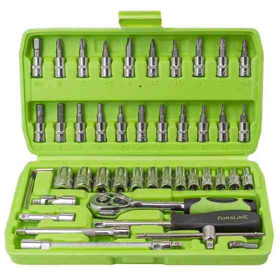 Набір інструментів 46 предметів, 1/4", 6-гранні ForsLine FL-2462-5 Одеса