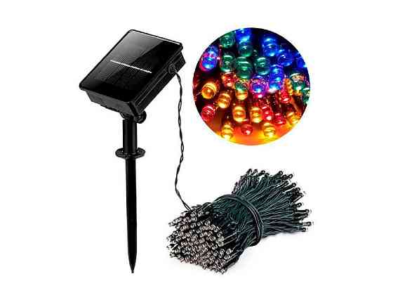 Гірлянда 200LED на сонячній батареї, мульті 10 м. 1202-01 ТМ КИТАЙ Київ