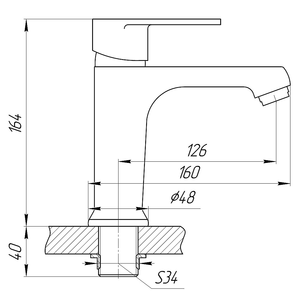 Змішувач для умивальника DOMINO ALICANTE DAA-401 Тернопіль - фото 7