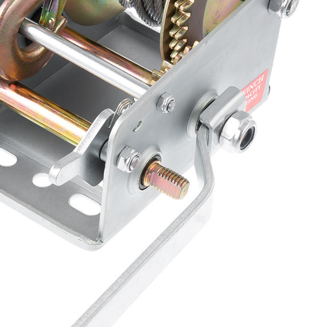 Лебідка важільна барабанна, тягове зусилля 900 кг, сталевий трос INTERTOOL GT1455 Київ - фото 7