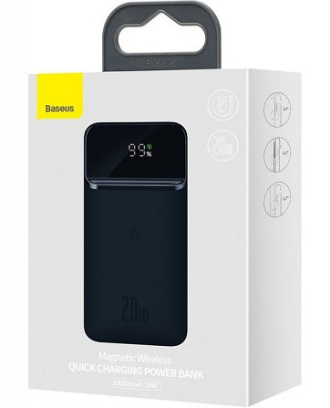Бездротовий/Дротовий PowerBank 10.000 мАг 3,7 В 3 порти з індуктивною зарядкою Baseus (PPMT-03) Нововолинськ - фото 8