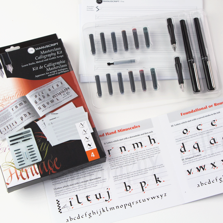 Набор для каллиграфии Masterclass Set (2 ручки 4 пера 12 картриджей конвертер) Manuscript Киев - изображение 8
