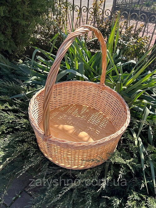 Кошик плетений для квітів великий Київ - фото 2