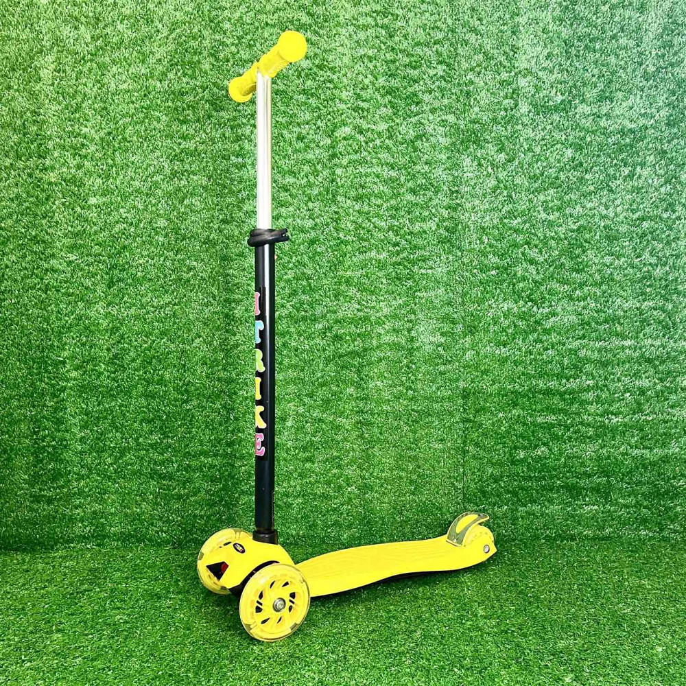 Самокат триколісний iTrike MAXI з підсвічуванням коліс Жовтий (JR 3-003-Y) Чернігів - фото 8