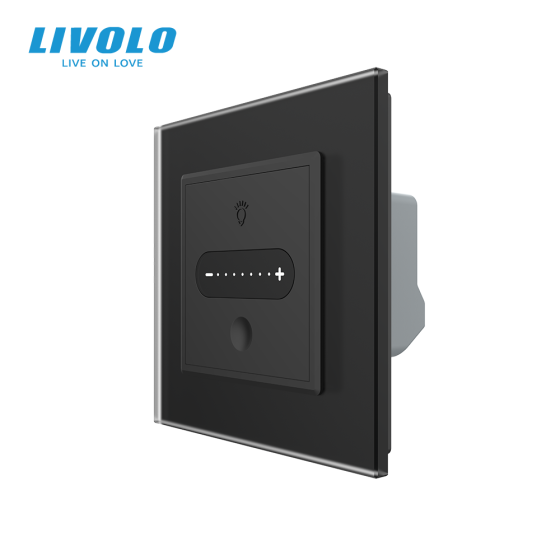 LIVOLO Розумний сенсорний димер слайдер EC LIVOLO чорний матове скло Коломыя