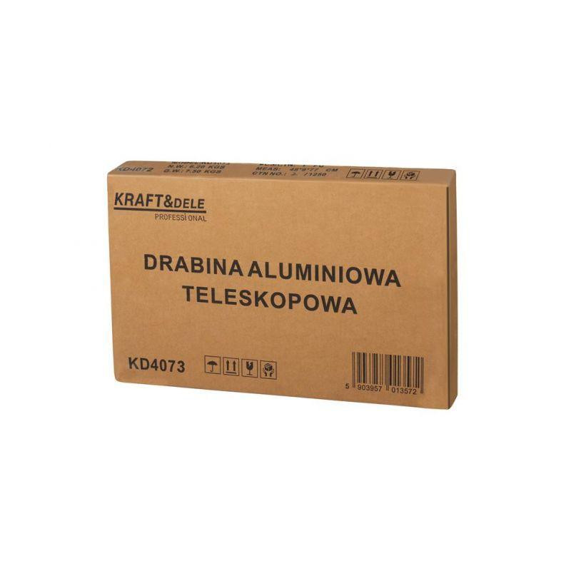 Драбина телескопічна Kraft&Dele KD4072 8-ступенів 2.6 м Черкаси - фото 16