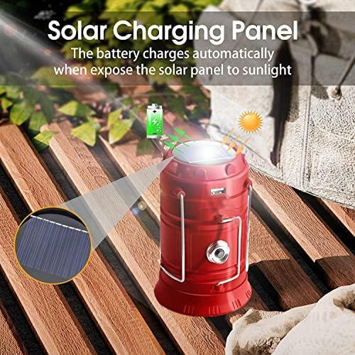 Ручний кемпінговий ліхтар LED на сонячній батареї Solar із USB Туристичний світильник Дніпро - фото 5