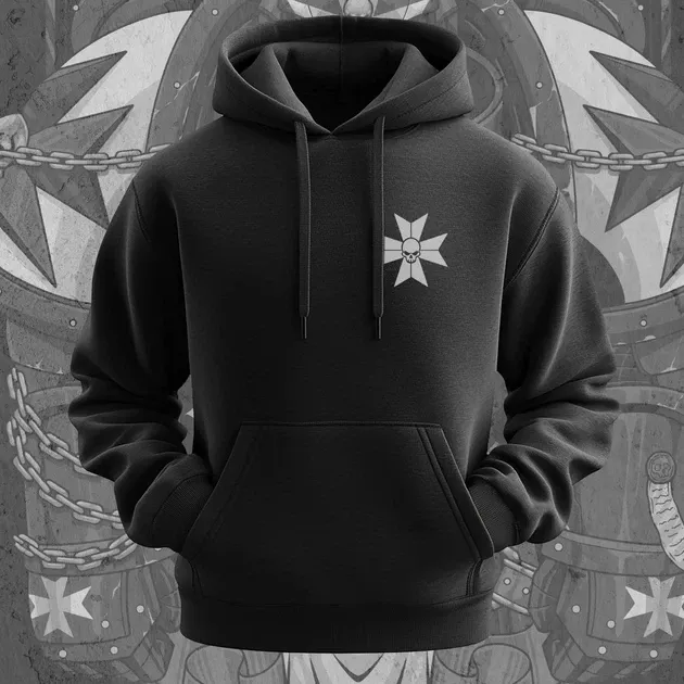 Худи для подростка мальчика с принтом WarHammer 40K Black Templare Размер 140 Anime11134 Днепр - изображение 3