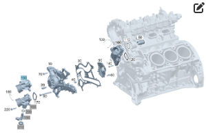 Mercedes-Benz  A2762000256 Фланець впуску ОЖ на помпі M276 Одеса